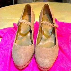 NATURALIZER TALISSA PUMP size 8M beige suede